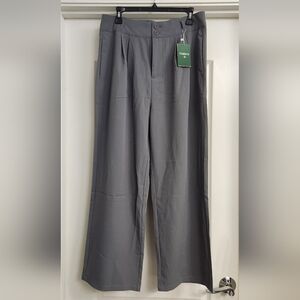 HALARA Women's High Waisted Straight Leg Gray Pants